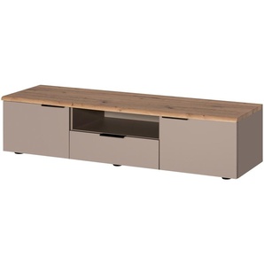 TV-Lowboard  Barolo ¦ grau ¦ Maße (cm): B: 150 H: 37 T: 43.0