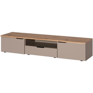 TV-Lowboard  Barolo ¦ grau ¦ Maße (cm): B: 180 H: 37 T: 43.0