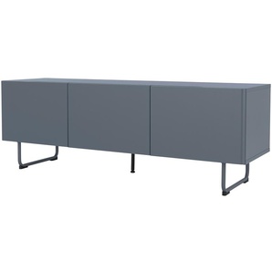 TV-Lowboard - blau - Materialmix - 146 cm - 51 cm - 43 cm | Möbel Kraft