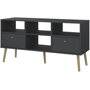 TV-Lowboard Borbon | grau | 117,2 cm | 60,8 cm | cm 39,1 |