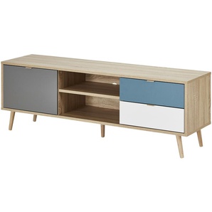 TV-Lowboard  Cabia ¦ mehrfarbig ¦ Maße (cm): B: 150 H: 52 T: 40.0