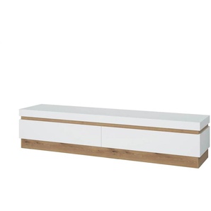 TV-Lowboard  Calabria ¦ weiß ¦ Maße (cm): B: 201 H: 44 T: 45.0