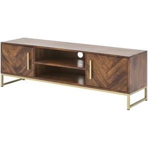 TV-Lowboard aus Massivholz Calatria ¦ holzfarben ¦ Maße (cm): B: 150 H: 50 T: 39.0