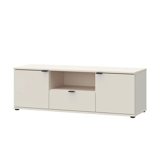 TV-Lowboard - creme - Materialmix - 129,8 cm - 43,9 cm - cm 41,3 | Möbel Kraft