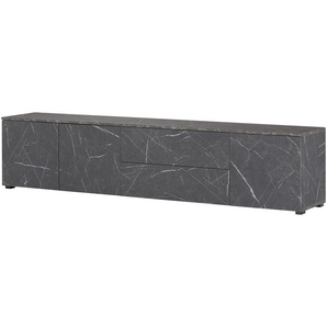 TV-Lowboard  Dubbione ¦ schwarz ¦ Maße (cm): B: 210 H: 47 T: 38.0