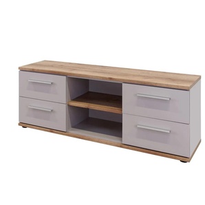 TV Lowboard - grau - Materialmix - 138 cm - 49,5 cm - cm 36,5 | Möbel Kraft