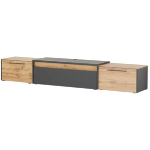 TV Lowboard - grau - Materialmix - 276 cm - 46 cm - cm 50,0 | Möbel Kraft