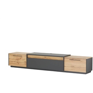 TV-Lowboard - grau - Materialmix - 276 cm - 50 cm - cm 50,0 | Möbel Kraft