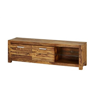 TV-Lowboard - holzfarben - Materialmix - 180 cm - 55 cm - cm 45,0 | Möbel Kraft