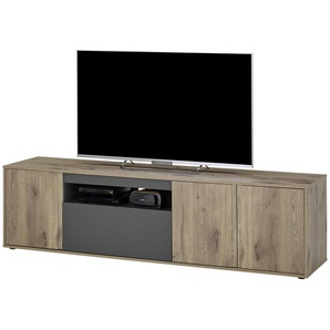 TV-Lowboard - holzfarben - Materialmix - 186 cm - 50 cm - 42 cm | Möbel Kraft