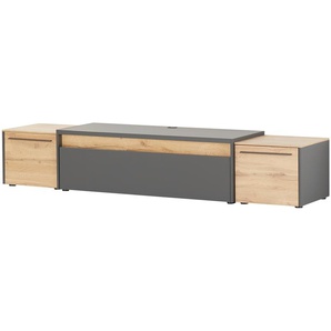 TV Lowboard  Light Line 10 ¦ grau ¦ Maße (cm): B: 223 H: 46 T: 50.0