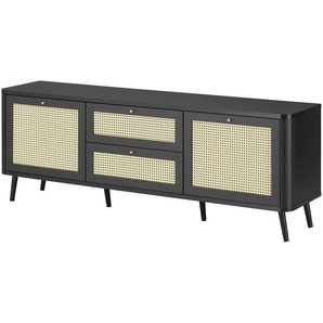TV-Lowboard Lita | schwarz | 175 cm | 60,3 cm | cm 40,0 |