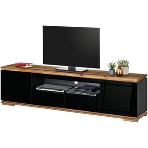 TV-Lowboard  Messina ¦ schwarz ¦ Maße (cm): B: 202 H: 54 T: 40.0
