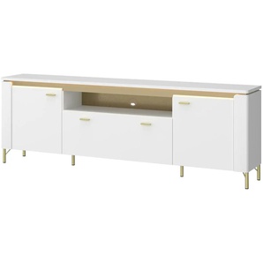 TV-Lowboard mit Softclose Losini ¦ weiß ¦ Maße (cm): B: 200,3 H: 70 T: 40.0