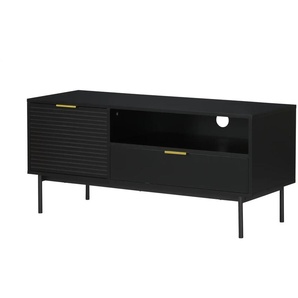 TV-Lowboard  Nanno ¦ schwarz ¦ Maße (cm): B: 110 H: 50 T: 41.5