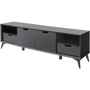 TV-Lowboard  Netro ¦ grau ¦ Maße (cm): B: 180 H: 55 T: 40.0