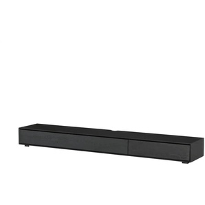 TV-Lowboard - schwarz - Materialmix - 240 cm - 22 cm - cm 43,0 | Möbel Kraft