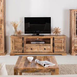 TV-Lowboard Massivholz Mango, lackiert Braun 178 x 60 x 38cm