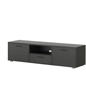 TV-Lowboard Tirua | schwarz | 147,2 cm | 39,8 cm | cm 38,4 |