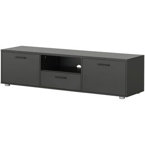 TV-Lowboard  Trevi ¦ schwarz ¦ Maße (cm): B: 147,2 H: 39,8 T: 38.4