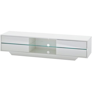 TV-Lowboard - weiß - Materialmix - 160 cm - 36 cm - 40 cm | Möbel Kraft