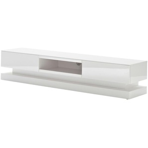 TV-Lowboard - weiß - Materialmix - 180 cm - 39 cm - 36 cm | Möbel Kraft