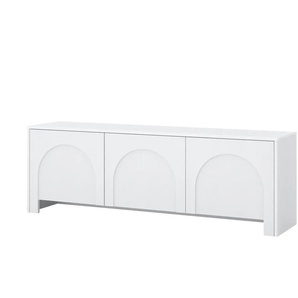 TV-Lowboard - weiß - Materialmix - 150 cm - 35 cm - cm 49,0 | Möbel Kraft