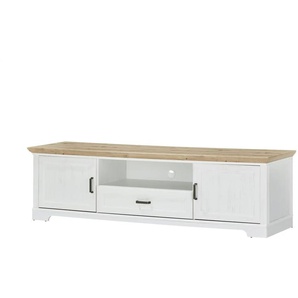TV-Lowboard - weiß - Materialmix - 193 cm - 54 cm - cm 51,0 | Möbel Kraft