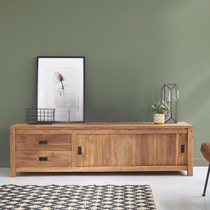 TV-Möbel aus massivem recyceltem Teakholz 180 cm