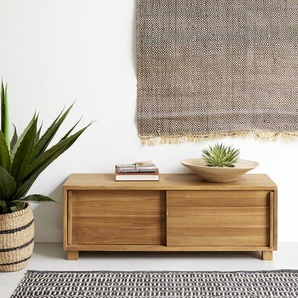 TV-Möbel aus massivem Teakholz 100 cm