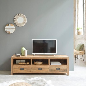 TV-Möbel aus recyceltem massivem Teakholz 160 cm