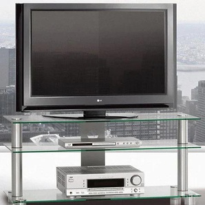 TV-Rack JUST BY SPECTRAL just-racks TV1053 Sideboards Gr. B/H/T: 105 cm x 53,2 cm x 40 cm, farblos (klarglas) TV-Racks Breite 105 cm