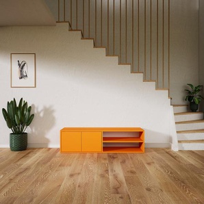 Aktenregal Gelb - Flexibles Büroregal: Türen in Gelb - Hochwertige Materialien - 151 x 40 x 47 cm, konfigurierbar