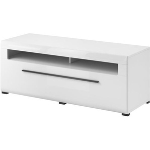 TV-Schrank mit einer Schublade TULSA 140 cm Weiß