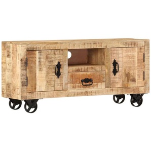 TV-Schrank Raues Mangoholz 110x30x50 cm