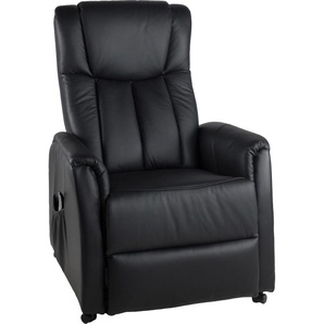 TV-Sessel DUO COLLECTION Sessel Gr. Leder, B/H/T: 76 cm x 109 cm x 90 cm, schwarz Fernsehsessel und TV-Sessel mit Motor Aufstehhilfe