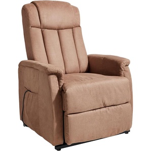 TV-Sessel DUO COLLECTION Sessel Gr. Luxus-Microfaser, mit Motor-mit Aufstehhilfe, Aufstehhilfe, B/H/T: 75 cm x 108 cm x 87 cm, braun Fernsehsessel und TV-Sessel elektrisch,mit Aufstehhilfe