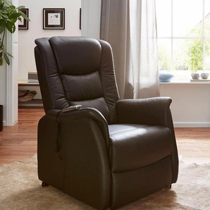 TV-Sessel DUO COLLECTION Sessel Gr. NaturLEDER, B/H/T: 73 cm x 111 cm x 96 cm, braun (schokolade) Fernsehsessel und TV-Sessel Sessel in NaturLEDER