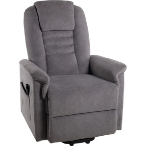 TV-Sessel DUO COLLECTION Sessel Gr. Webstoff, Taschenfederkern mit Stahlwellenunterfederung-mit elektrischer Aufstehhilfe-mit Relaxfunktion, Aufstehhilfe-Höhenverstellung-Integrierte Fußstütze-Relaxfunktion, B/H/T: 78 cm x 113 cm x 93 cm, grau