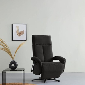 TV-Sessel SIT&MORE Birkholm Sessel Gr. Luxus-Microfaser ALTARA NUBUCK, mit 2 Motoren-Größe XL, B/H/T: 74 cm x 117 cm x 85 cm, schwarz Fernsehsessel und TV-Sessel wahlweise manuell, mit zwei Motoren oder Akku 2