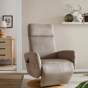 TV-Sessel SIT&MORE Conville Sessel Gr. Luxus-Microfaser Vintage, mit 2 Motoren und Aufstehhilfe und Akku, Drehfunktion, B/H/T: 71 cm x 110 cm x 82 cm, braun (savannah) Fernsehsessel und TV-Sessel wahlweise mit 2 Motoren, Motoren Akku oder