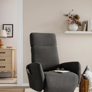 TV-Sessel SIT&MORE Conville Sessel Gr. Webstoff, mit 2 Motoren, Drehfunktion, B/H/T: 71 cm x 110 cm x 82 cm, braun (espresso) Fernsehsessel und TV-Sessel wahlweise mit 2 Motoren, Motoren Akku oder