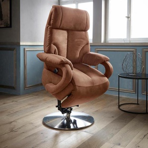 TV-Sessel SIT&MORE Gisborne Sessel Gr. Luxus-Microfaser, 2-motorig-mit Aufstehhilfe, Aufstehhilfe, B/H/T: 80 cm x 111 cm x 80 cm, braun (cognac) Fernsehsessel und TV-Sessel Sessel in Größe S, wahlweise mit Motor Aufstehhilfe