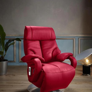 TV-Sessel SIT&MORE Gisborne Sessel Gr. NaturLEDER, 2-motorig, ohne Aufstehhilfe, B/H/T: 80 cm x 113 cm x 80 cm, rot (feuerrot) Fernsehsessel und TV-Sessel Sessel in Größe M, wahlweise mit Motor Aufstehhilfe