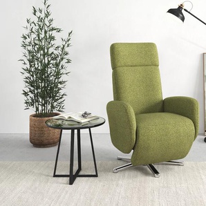 TV-Sessel SIT&MORE Grenoble Sessel Gr. Flachgewebe, manuell verstellbar, B/H/T: 71 cm x 110 cm x 82 cm, grün (olive) Fernsehsessel und TV-Sessel