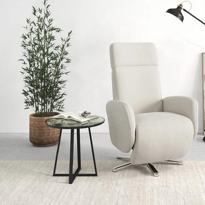 TV-Sessel SIT&MORE Grenoble Sessel Gr. Struktur weich, manuell verstellbar, B/H/T: 71 cm x 110 cm x 82 cm, beige (creme) Fernsehsessel und TV-Sessel