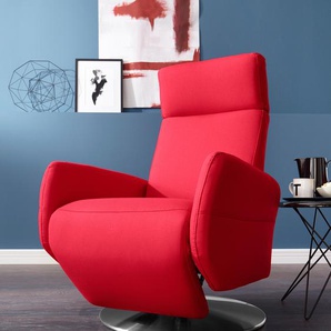 TV-Sessel SIT&MORE Kobra Sessel Gr. Flachgewebe, B/H/T: 71 cm x 110 cm x 82 cm, rot Fernsehsessel und TV-Sessel Bestseller