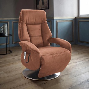 TV-Sessel SIT&MORE Launceston Sessel Gr. Luxus-Microfaser, 2-motorig-mit Aufstehhilfe, Aufstehhilfe, B/H/T: 74 cm x 109 cm x 77 cm, braun (cognac) Fernsehsessel und TV-Sessel Sessel in Größe S, wahlweise mit Motor Aufstehhilfe