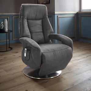 TV-Sessel SIT&MORE Launceston Sessel Gr. Luxus-Microfaser, 2-motorig-mit Aufstehhilfe, Aufstehhilfe, B/H/T: 74 cm x 109 cm x 77 cm, grau (dunkelgrau) Fernsehsessel und TV-Sessel Sessel in Größe S, wahlweise mit Motor Aufstehhilfe