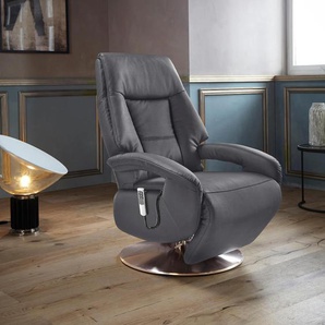 TV-Sessel SIT&MORE Launceston Sessel Gr. NaturLEDER, 2-motorig-mit Aufstehhilfe, Aufstehhilfe, B/H/T: 74 cm x 109 cm x 77 cm, grau (anthrazit) Fernsehsessel und TV-Sessel Sessel in Größe S, wahlweise mit Motor Aufstehhilfe